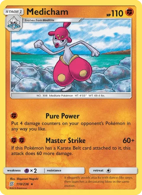Medicham, card 110 from Unified Minds