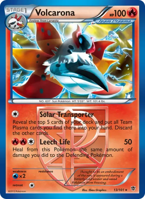 Volcarona, carte 13 de Plasma Blast