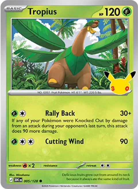 Tropius, card 005 from 30th Celebration