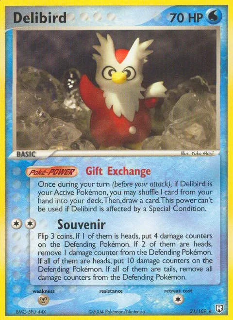 Delibird, carte 21 de Team Rocket Returns