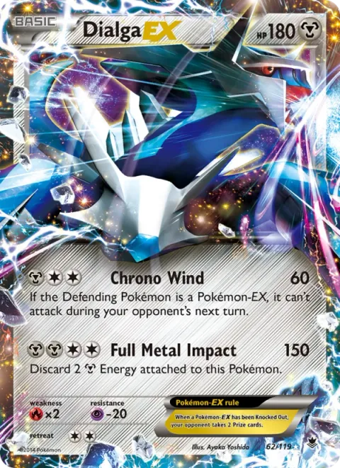 Dialga EX, card 62 from Phantom Forces