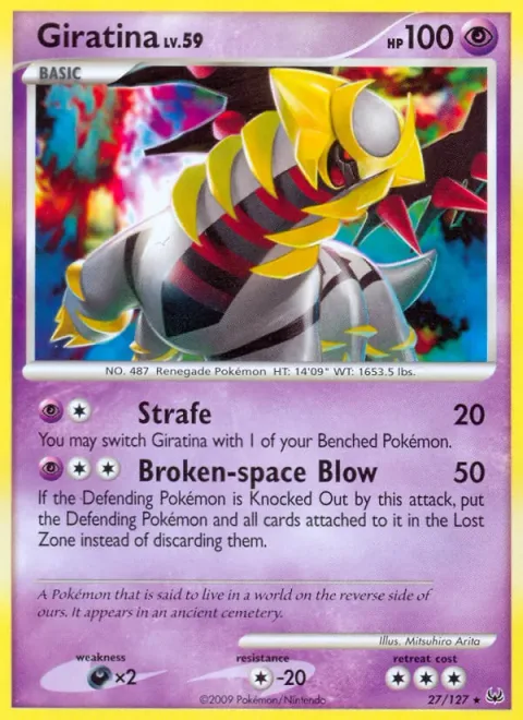 Giratina, carte 27 de Platinum