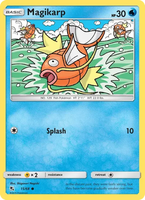 Magikarp, card 15 from Hidden Fates