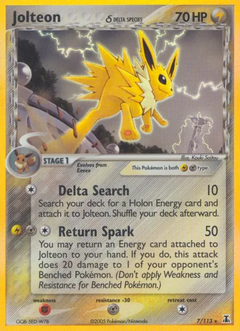Jolteon δ, card 7 from Delta Species