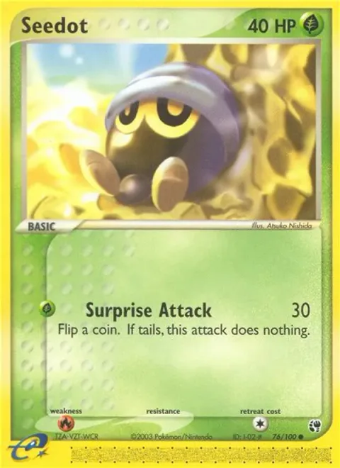 Seedot, card 76 from Sandstorm