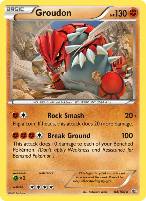 Groudon, card 84 from Primal Clash