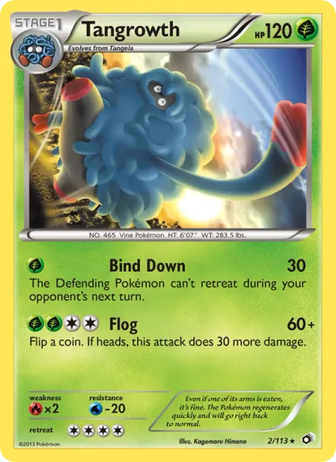 Tangrowth, carte 2 de Legendary Treasures