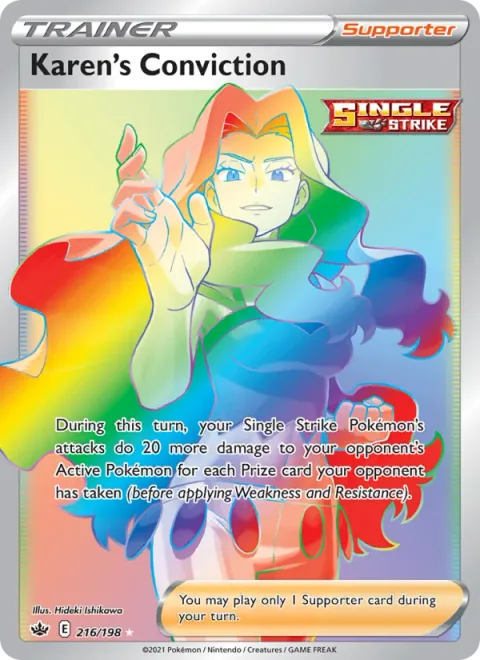 Karen's Conviction, card 216 from Chilling Reign