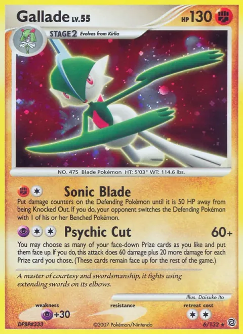 Gallade, card 6 from Secret Wonders