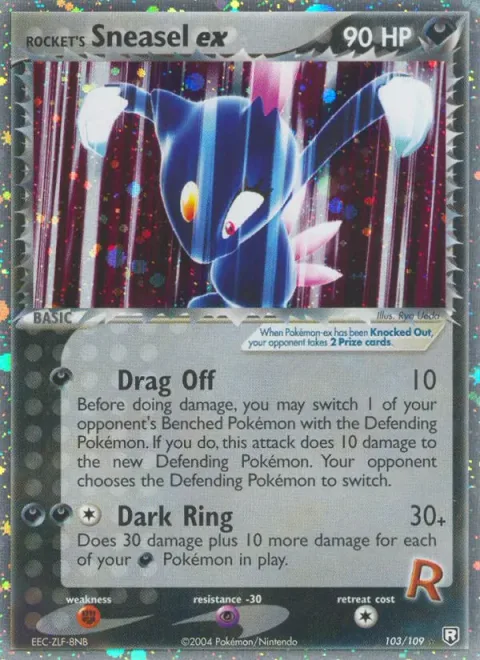 Rocket's Sneasel ex, carte 103 de Team Rocket Returns