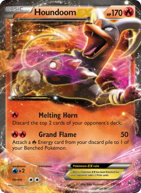 Houndoom EX, card 21 from BREAKthrough