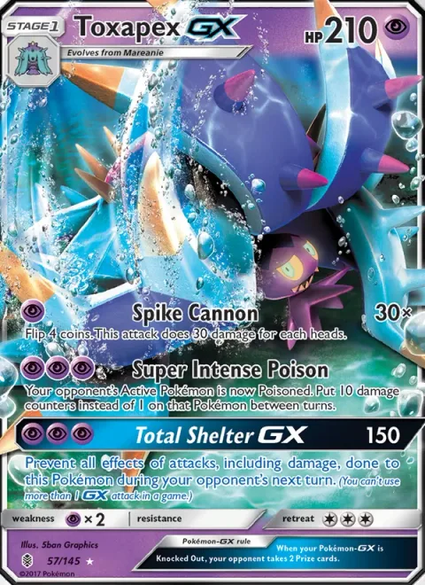 Toxapex GX, carte 57 de Guardians Rising