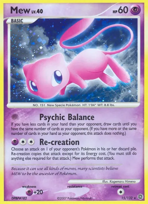 Mew, carte 15 de Secret Wonders