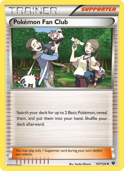 Pokémon Fan Club, card 107 from Fates Collide