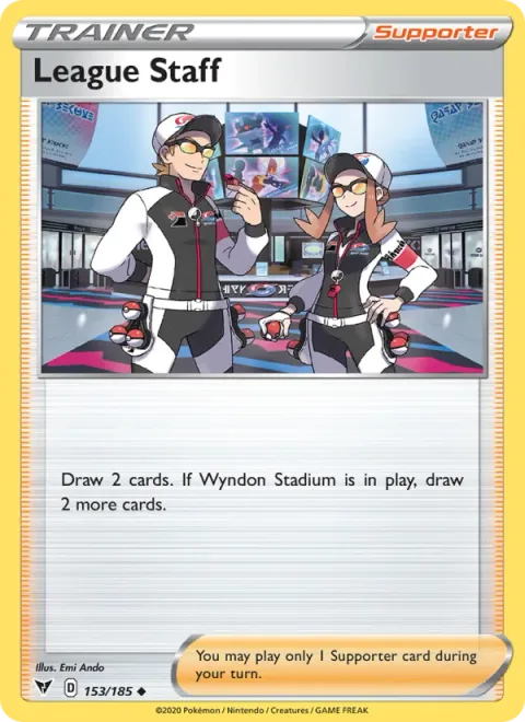 League Staff, card 153 from Vivid Voltage