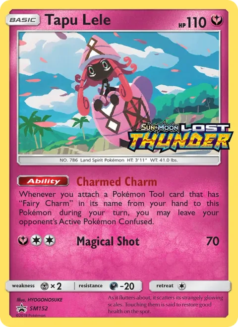 Tapu Lele, card SM152 from SM Black Star Promos