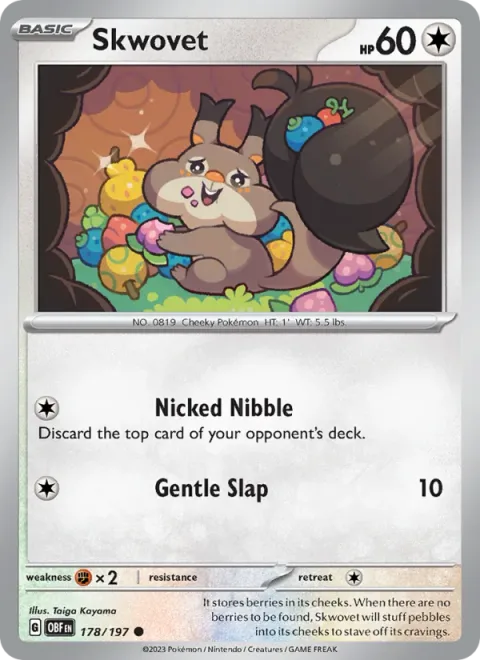 Skwovet, card 178 from Obsidian Flames