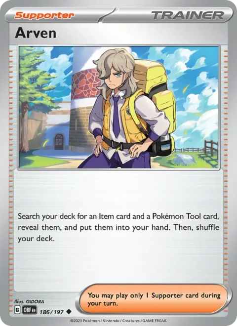 Arven, card 186 from Obsidian Flames