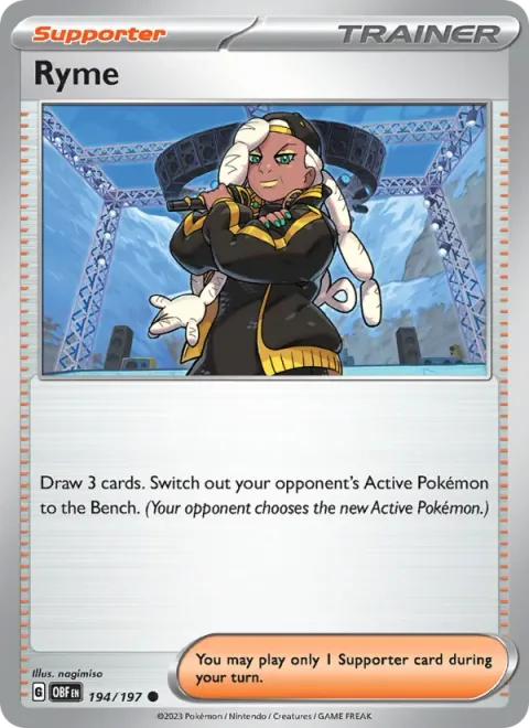 Ryme, card 194 from Obsidian Flames