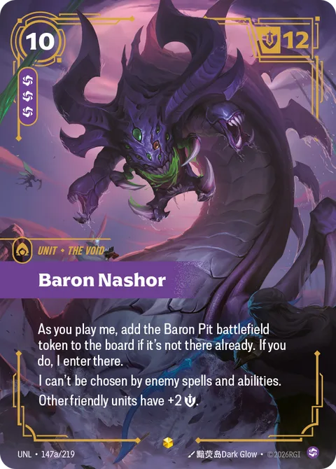 Baron Nashor (Alternate Art), card unl-147a-219 from Unleashed