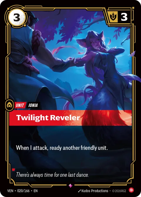 Twilight Reveler, carte ven-020-166 de Vendetta