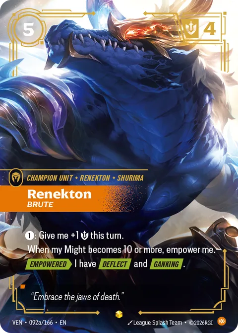 Renekton, Brute, carte ven-092a-166 de Vendetta