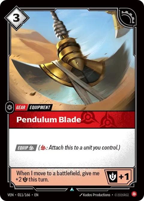 Pendulum Blade, card ven-011-166 from Vendetta