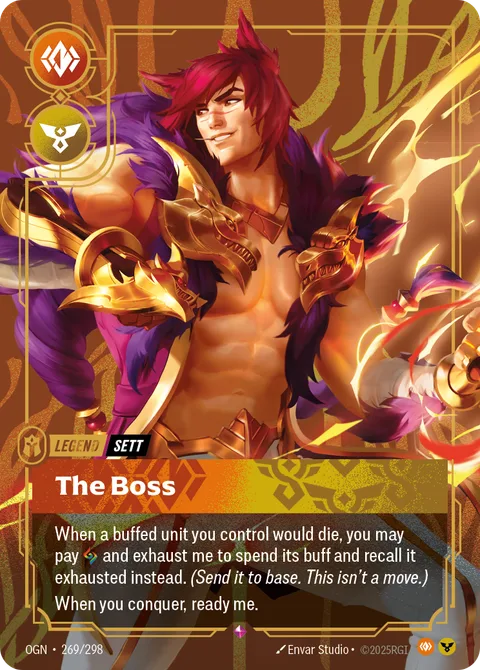 Sett - The Boss, card ogn-269-298 from Origins