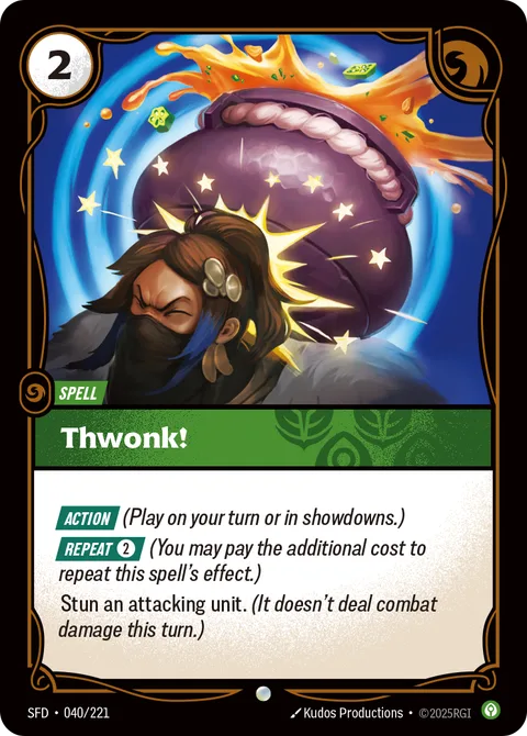 Thwonk!, carte sfd-040-221 de Spiritforged