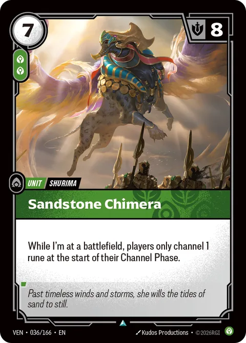 Sandstone Chimera, carte ven-036-166 de Vendetta
