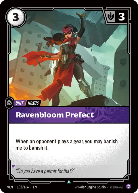 Ravenbloom Prefect, card ven-102-166 from Vendetta