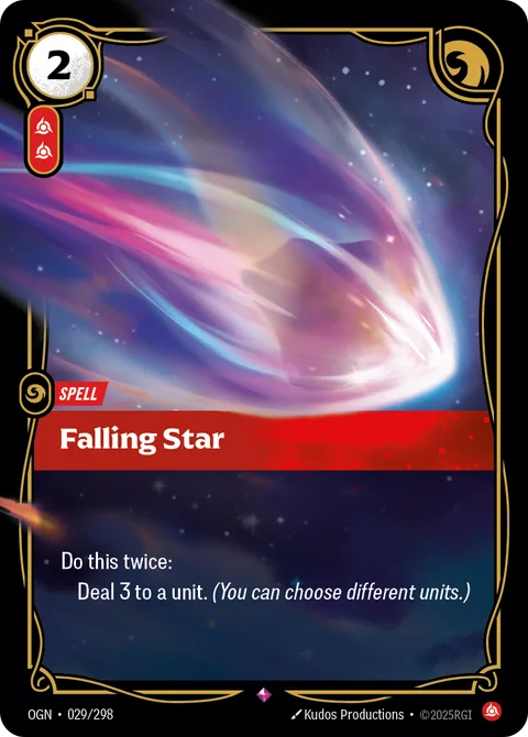 Falling Star, card ogn-029-298 from Origins