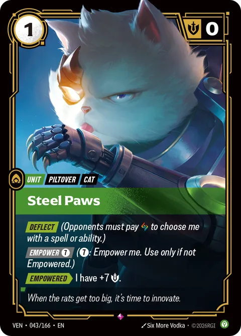 Steel Paws, card ven-043-166 from Vendetta