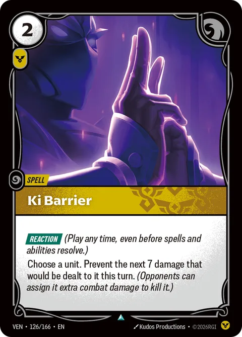 Ki Barrier, carte ven-126-166 de Vendetta