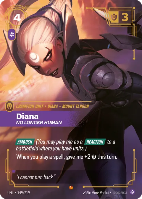 Diana - No Longer Human, card unl-149-219 from Unleashed