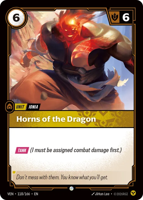 Horns of the Dragon, carte ven-118-166 de Vendetta