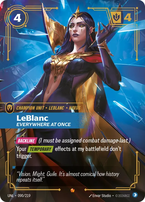 LeBlanc - Everywhere At Once, card unl-090-219 from Unleashed