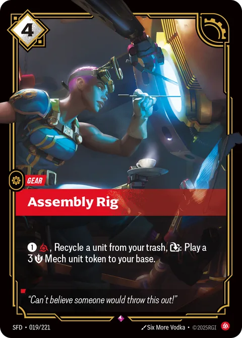 Assembly Rig, card sfd-019-221 from Spiritforged
