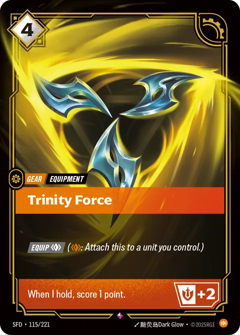 Trinity Force, card sfd-115-221 from Spiritforged
