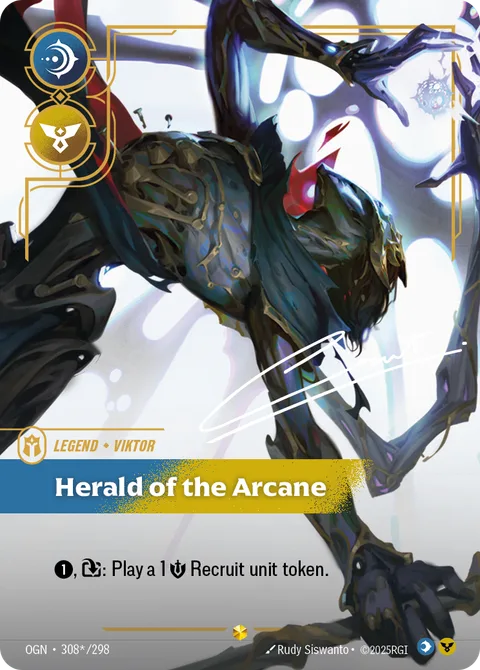 Viktor - Herald of the Arcane (Signature), carte ogn-308*-298 de Origins