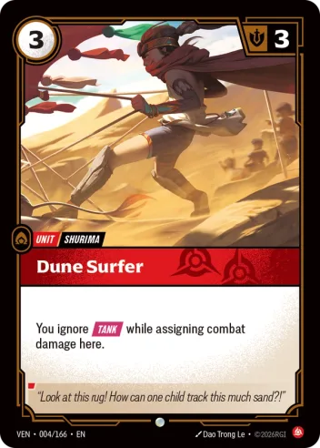 Dune Surfer, card ven-004-166 from Vendetta