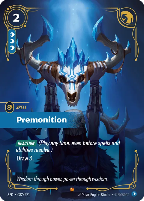 Premonition, card sfd-087-221 from Spiritforged