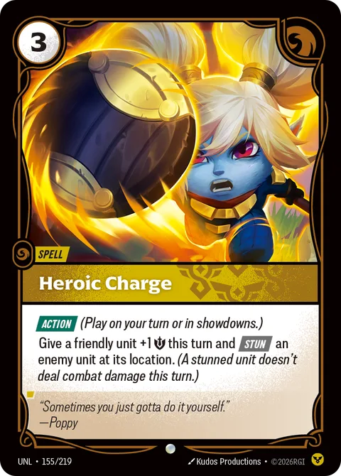 Heroic Charge, card unl-155-219 from Unleashed