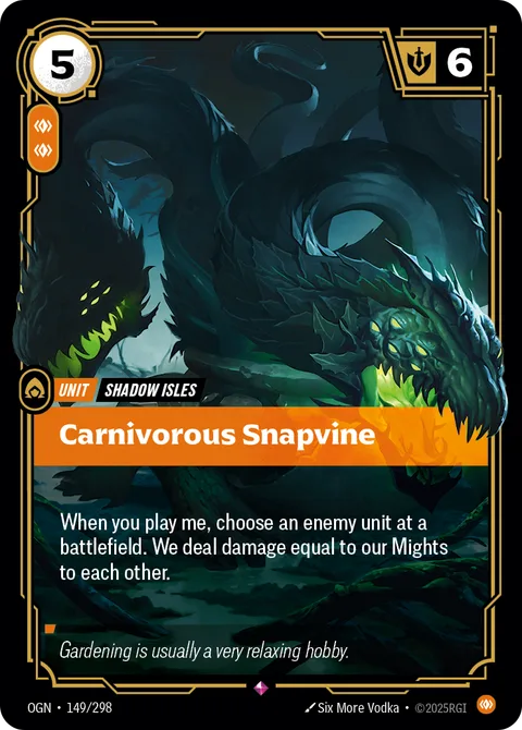 Carnivorous Snapvine, card ogn-149-298 from Origins