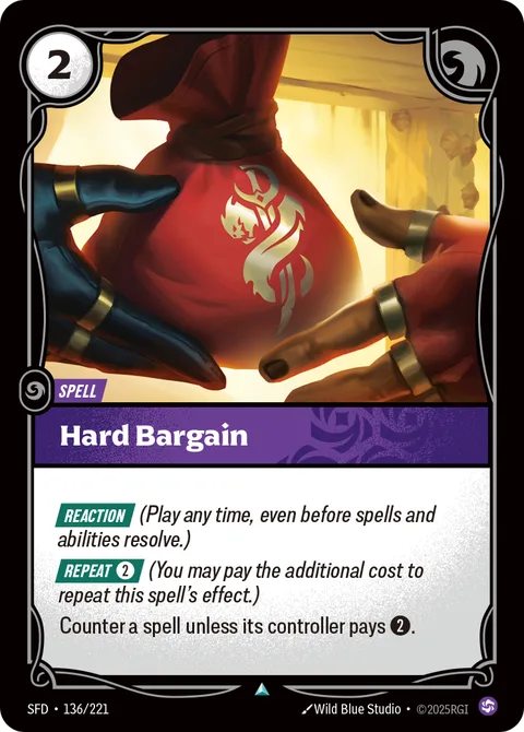 Hard Bargain, carte sfd-136-221 de Spiritforged