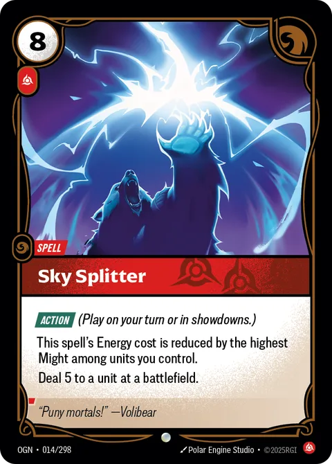 Sky Splitter, card ogn-014-298 from Origins