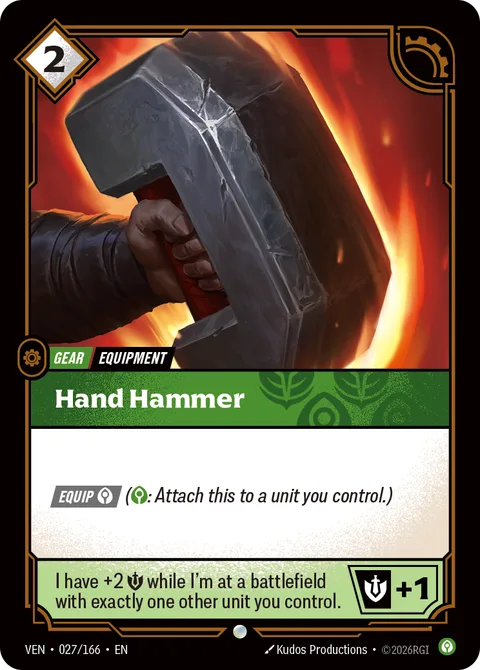 Hand Hammer, card ven-027-166 from Vendetta