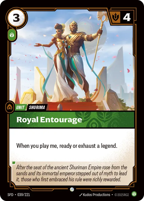 Royal Entourage, card sfd-039-221 from Spiritforged