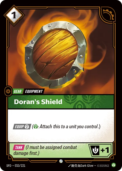 Doran's Shield, card sfd-033-221 from Spiritforged