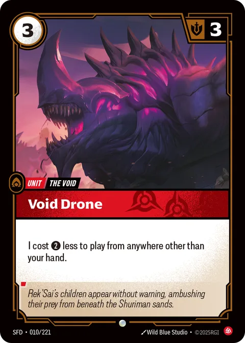 Void Drone, card sfd-010-221 from Spiritforged